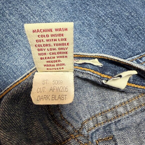 Abercrombie & Fitch Womens Denim Skirt Size 2 Distressed Dark Wash Frayed Hem - Picture 4 of 6